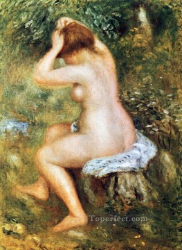Pierre Auguste Renoir Painting - baigneuse se coiffant Pierre Auguste Renoir